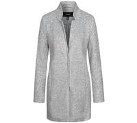 VERO MODA Damen Kurzmantel VMBrushedkatrine lange Damenjacke 10298590 Light Grey Melange XS