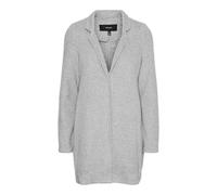 VERO MODA Damen Kurzmantel VMBrushedkatrine lange Damenjacke mit Stehkragen 10231027 Light Grey Melange S