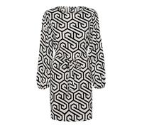 Vero Moda Damen Langarm Kleid VMMerve kurzes Damenkleid mit Leopard-Muster