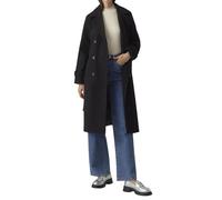 VERO MODA Damen Mantel VMFortunevega Long Trenchcoat langer Winter Wollmantel 10289870 Black XS