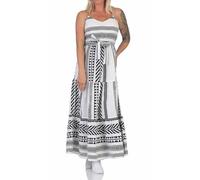 VERO MODA Damen Maxi Kleid VMDicthe Singlet langes Trägerkleid mit Alloverprint