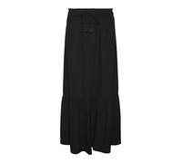 VERO MODA Damen Maxi Rock VMPretty Langer Sommerrock Boho 10311167 Black L