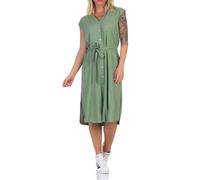 VERO MODA - VMMYMILO SL CALF SHIRT DRESS WVN GA hedge green - Gr. - M