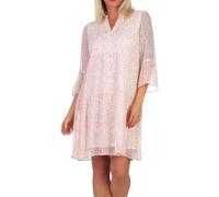 VERO MODA Damen Mini-Kleid Tunika 3/4 Arm VMSmilla mit Blumenprint 10307959 Snow White Pink Flower S