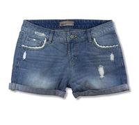 VERO MODA Damen Short VMPAULA NW NAPA - GU044 PC7 REP, Gr. 34 (Herstellergröße: XS), Blau (Light Blue Denim)