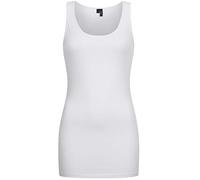 VERO MODA Damen Slim Fit Top VMMAXI My Soft Long Tank NOOS 10185110, Einfarbig, Gr. 34 (Herstellergröße: XS), Weiß (Bright White)