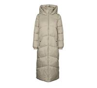 VERO MODA Damen Steppmantel VMUppsala Long Coat lange gefütterte Jacke mit Kapuze 10270145 Laurel Oak S