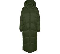 VERO MODA Damen Steppmantel VMUppsala Long Coat lange gefütterte Jacke mit Kapuze 10270145 Rifle Green M