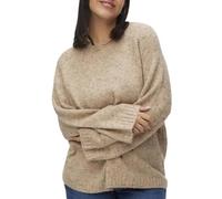 Vero Moda Damen Strickpullover, Beige, Curve Cingrid, beige, 44/46 DE