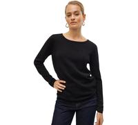 Vero Moda Damen Strukturpullover Care in Schwarz M Regular Fit