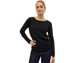 Vero Moda Damen Strukturpullover Care in Schwarz XL Regular Fit