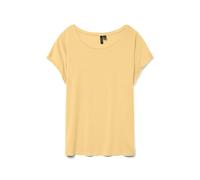VERO MODA Damen T-Shirt VMAVA Plain - Regular Fit XS S M L XL Grün Blau Pink