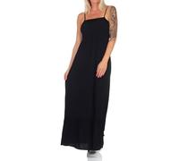 VERO MODA Damen Viskose Maxi Kleid VMEasy Joy Singlet Smock langes Trägerkleid 10307999 Black L