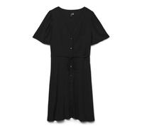VERO MODA Damen Viskose Mini-Kleid Kurzarmkleid VMAlba 10292845 Black XS