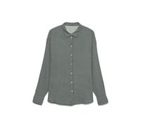 Langarmbluse VERO MODA "VMALICE LS SHIRT WVN GA NOOS", Damen, Gr. XS (34), weiß (laurel wreath stripes:selma hellweiß), Web, Obermaterial: 100% Viskose, gestreift, normal, Manschette, Blusen (14705920