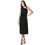 VERO MODA Damen VMALVA SL Metal Calf Dress PA WVN GA Midikleid, Black, Medium