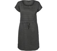 VERO MODA Damen VMAPRIL SS Short Dress GA NOOS Kleid, Mehrfarbig (Black Stripes: Snow - Rebecca), 36 (Herstellergröße: S)