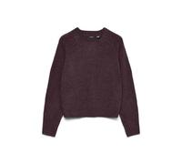 VERO MODA Damen Vmaquarius Ls O-Neck Raglan Pullover Bf, Winetasting, M
