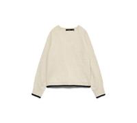 VERO MODA Damen Vmaquarius Ls V-Neck Raglan Pullover Bf, Birch, L