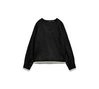 VERO MODA Damen Vmaquarius Ls V-Neck Raglan Pullover Bf, Black, Large