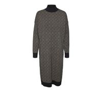 VERO MODA Damen Vmaria Art Ls Highneck Knee Dress Ga Kleid (1er Pack)