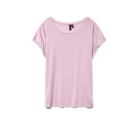 Rundhalsshirt VERO MODA "VMAVA PLAIN SS TOP GAJRS NOOS", Damen, Gr. XS, rosa (pink, a, boo), Jersey, Obermaterial: 95% Lyocell, 5% Elasthan, unifarben, regular fit normal, Rundhals, Shirts Rundhalsshi