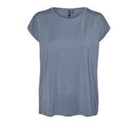 VERO MODA Damen Vmava Plain Ss Top Gajrs Noos T-Shirt, China Blue, M
