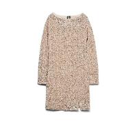Vero Moda Körpernahes Abendkleid mit Paillettenbesatz Modell 'BELLA' in Sand, Größe XL