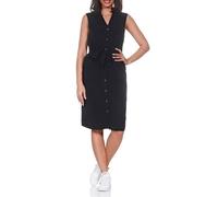VERO MODA Damen Vmbree Sl Blk Shirt Dress Ga Keid, Black Denim, X-Large