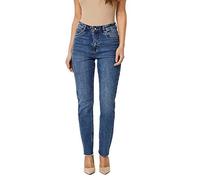 VERO MODA Damen VMBRENDA HR Straight A Cut GU385 GA 10248825, Medium Blue Denim, 26/"32