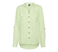 VERO MODA Damen Vmbumpy L/S Shirt New WVN Ga Noos Langarmbluse, Hellgrün ,L