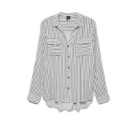 VERO MODA Damen Vmbumpy L/S Shirt New WVN Ga Noos, Snow White, L