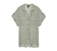 Vero Moda Regular Fit Hemdbluse aus reiner Viskose Modell 'BUMPY' in Mint, Größe S