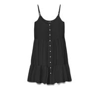 VERO MODA Damen Vmbumpy Short Singlet Dress WVN Ga Noos, Black, L