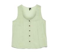 VERO MODA Damen Vmbumpy Sl Shirt WVN Ga Noos, Shadow Lime, Small