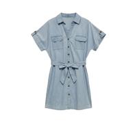VERO Moda Damen Vmbumpy Ss Short Denim Shirt Dress Noos Vmbumpy Ss Short Denim Shirt Dress Noos (1er Pack)
