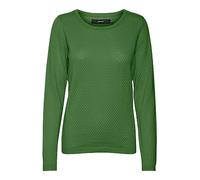 VERO MODA Damen VMCARE Strickpullover Longsleev O-Neck Pullover, Grün (Kale), S (EU)