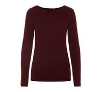 VERO MODA Damen Vmcare Structure O-neck Blou Ga Noos Pullover, Rot (Port Royale Port Royale), M EU