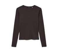 VERO MODA Damen Vmchloe Ls Short Top Ga JRS Noos, Chocolate Torte, L