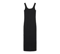 Maxikleid VERO MODA "VMCHLOE SL 7/8 DRESS JRS GA NOOS", Damen, Gr. XL (42), N-Gr, schwarz, Jersey, Obermaterial: 95% Baumwolle, 5% Elasthan, unifarben, modisch, slim fit knöchellang, U-Boot-Ausschnitt