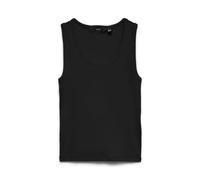 Vero Moda Damen Tanktop VMCHLOE SL SHORT TANK TOP NOOS Baumwollmisch schwarz Gr. M