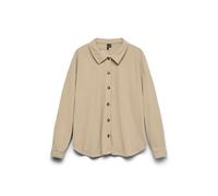 VERO MODA Damen Vmcleo Oversize Shirt WVN Ga, Moonlight, S