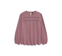 VERO MODA Damen Vmdebbie Ls Pleat Top WVN Ga Noos, Nostalgia Rose, L