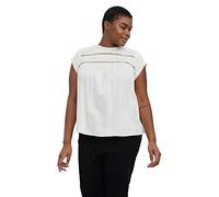 VERO MODA Damen VMDEBBIE Pleat S/L TOP GA NOOS, Weiß (Snow White), XS