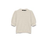 Vero Moda T-Shirt Doffy Kurzarm O-Ausschnitt Beige L Frau
