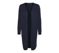 VERO MODA Damen VMDOFFY LS Long Open Cardigan GA NO 10215434, Navy Blazer/W. Black Melange, XS