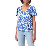 VERO Moda Damen Vmeasy Joy V-Neck Ss Blouse WVN Ga Top
