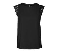 VERO MODA Damen VMEMILY SL Gathering JRS NOOS Top, Black, M