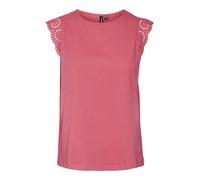 VERO MODA Damen VMEMILY SL Gathering JRS NOOS Top, Raspberry Sorbet, Small