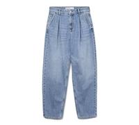 VERO MODA Damen Vmetna Hr Barrel DNM Jeans Do339, Medium Blue Denim, 28W x 32L